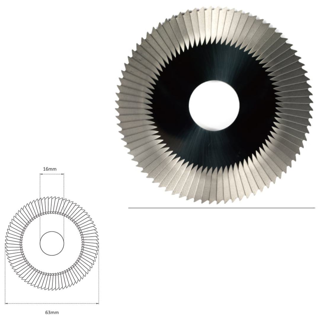 RAISE – Solid Carbide 63mm Side Milling Cutter