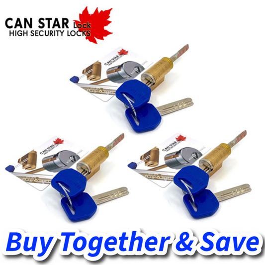 Bundle of 3 / CanStarLock Kik Cylinder (Key-In-Knob)