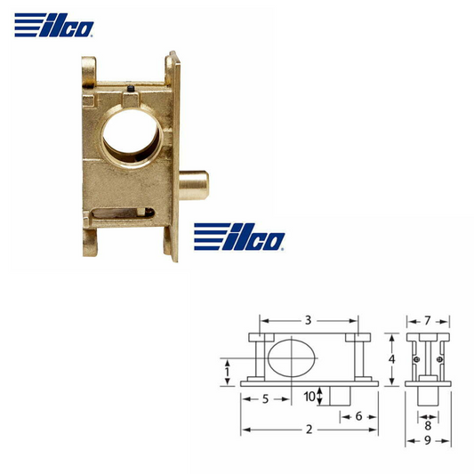 ILCO – BR Series – Glass Door Bottom Rail Lock (BRL-01)