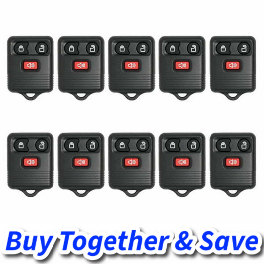 Bundle of 10 / 1998-2016 Ford / Lincoln/ Mercury / Mazda / 3-Button Keyless Entry Remote / CWTWB1U331 (Aftermarket)