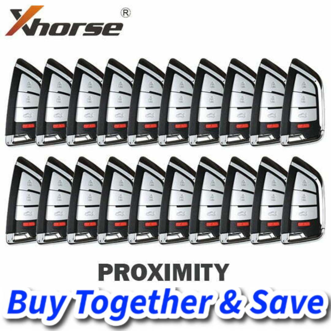 Bundle of 20 / Xhorse – Knife Style XSKF20EN / 4-Button Universal Smart Key w/ Proximity Function for VVDI Key Tool