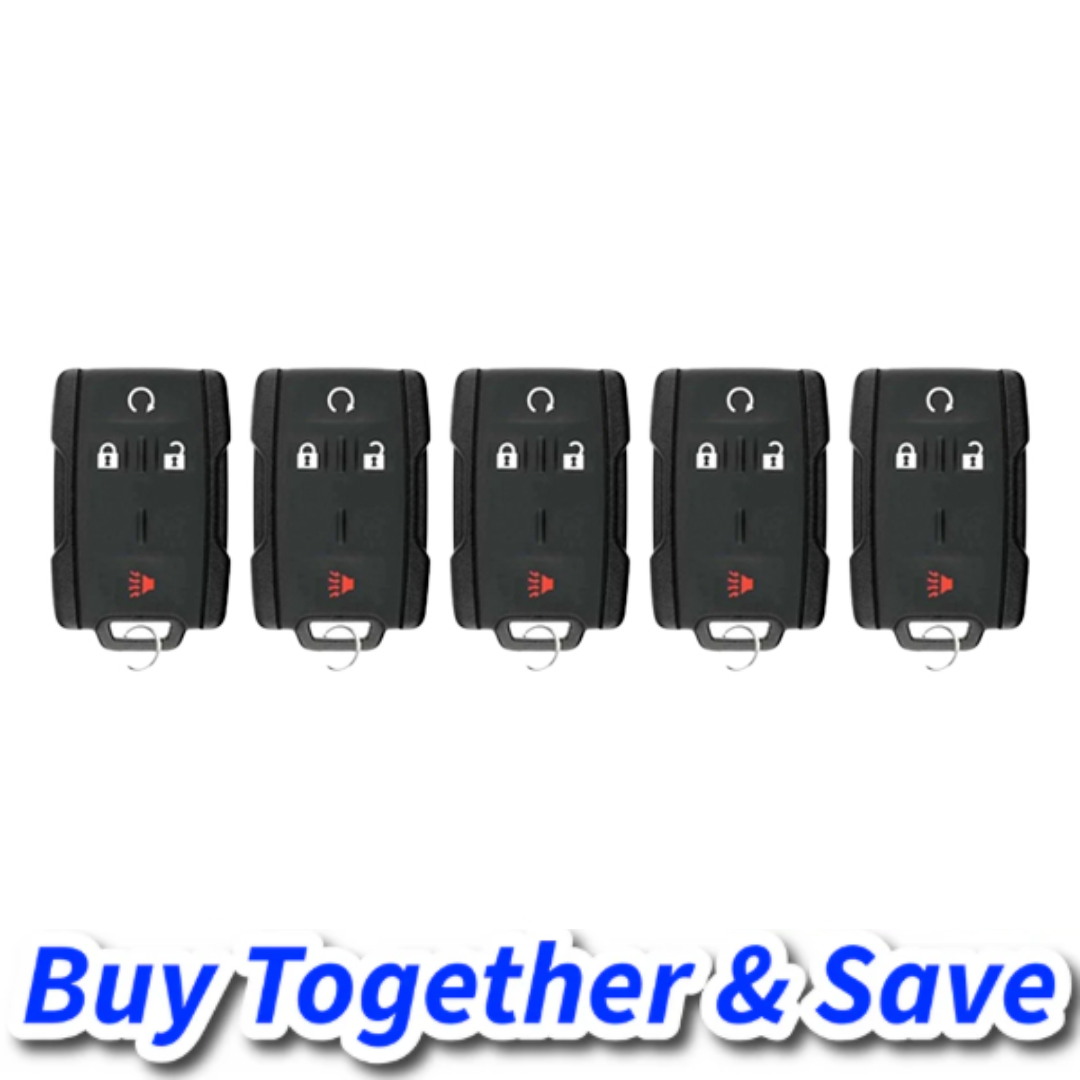 Bundle of 5 / 2014-2019 GM / 4-Button Keyless Entry Remote / PN: 13577761 / M3N32337100 (Aftermarket)
