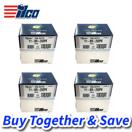 ILCO 1K Key-Bundle – Y1 / 999 / Yale Keyway / Y1-BR (1000 Keys)