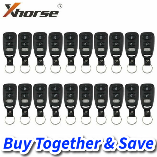 Bundle of 20 / Xhorse – Hyundai Style / 4-Button Universal Remote for VVDI Key Tool / XKHY01EN (Wired)