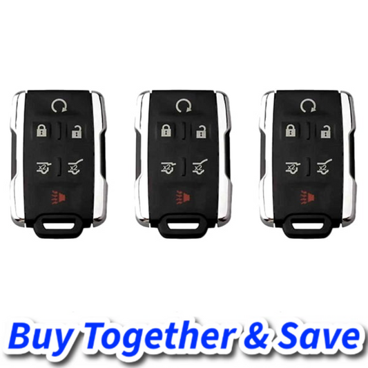 Bundle of 3 / 2015-2020 Chevrolet / GMC / 6-Button Keyless Entry Remote / FCC ID: M3N32337100 / PN: 13577766 (Aftermarket)