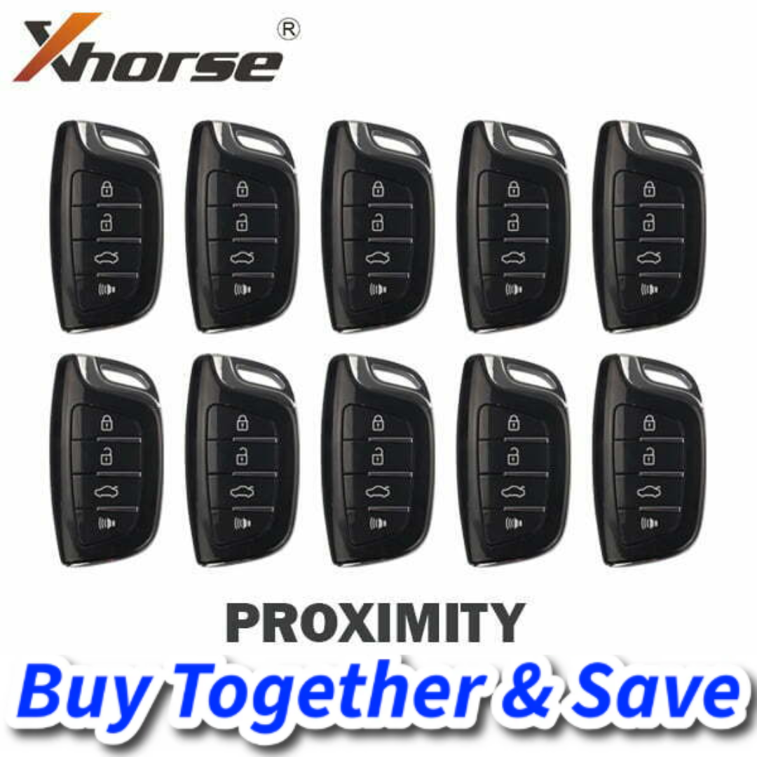 Bundle of 10 / Xhorse 4-Button Universal Smart Key w/ Proximity Function for VVDI Key Tool / XSCS00EN