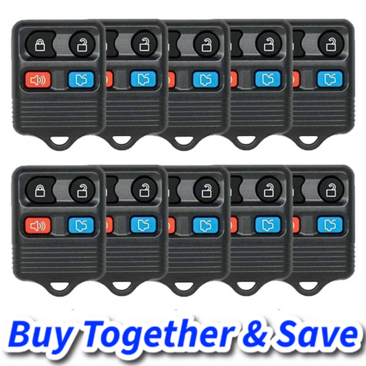 Bundle of 10 / 1998-2014 Ford Lincoln Mercury / 4-Button Keyless Entry Remote / CWTWB1U311 (Aftermarket)