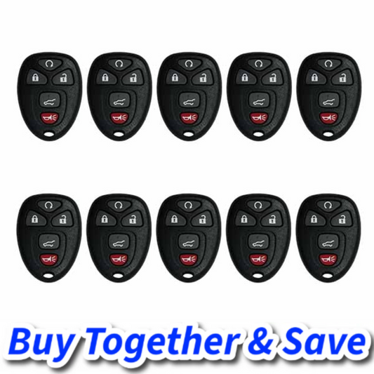 Bundle of 10 / 2007-2017 GM / 5-Button Keyless Entry Remote / FCC ID: OUC60270 (Aftermarket)