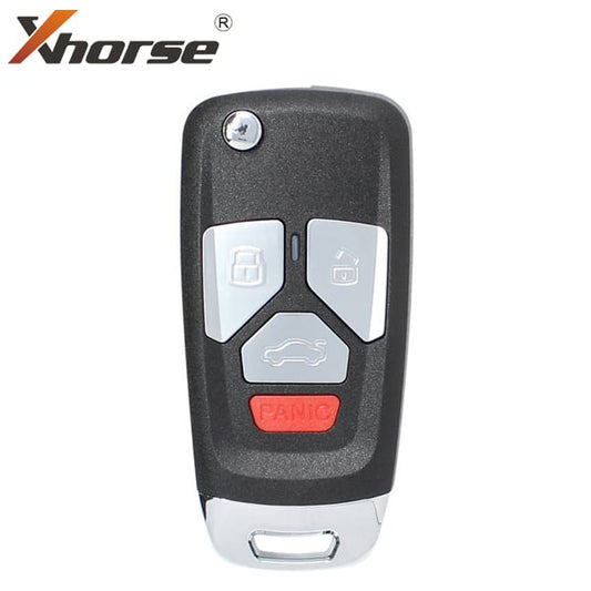 Xhorse – Audi Style / 4-Button Universal Remote Flip Key for VVDI Key Tool / XNAU02EN (Wireless)