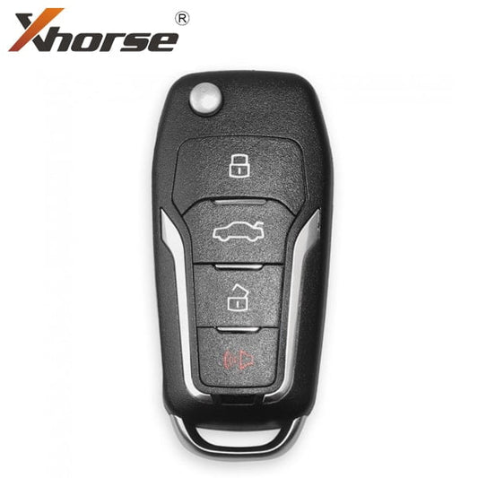 Xhorse Ford Style / 4-Button Universal Flip Key Remote for VVDI Key Tool / XKFO01EN (Wired)