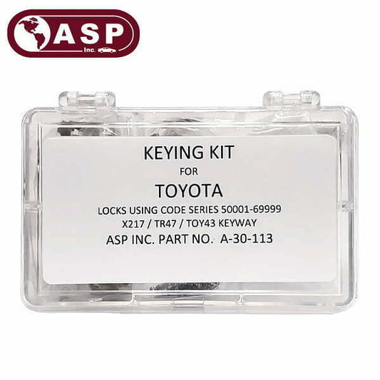 ASP – 1994-2019 Toyota / X217 / TR47 / 10 Cut / Keying Tumbler Kit / A-30-113