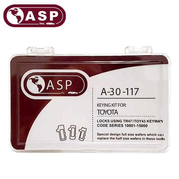 ASP – 1995-2019 Toyota Scion Pontiac Subaru Keying Tumbler Kit / TR47 / TOY43 / 8 Cut / A-30-117