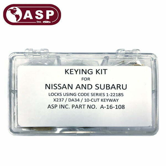 ASP – 1998-2018 Nissan / Infiniti / Subaru / DA34 / X237 / Keying Tumbler Kit / A-16-108