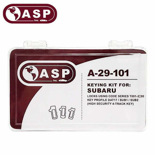 ASP – 2009-2014 Subaru / DAT17 / Keying Tumbler Kit / 2009-2014 Subaru / DAT17 / Keying Tumbler Kit / A-29-101