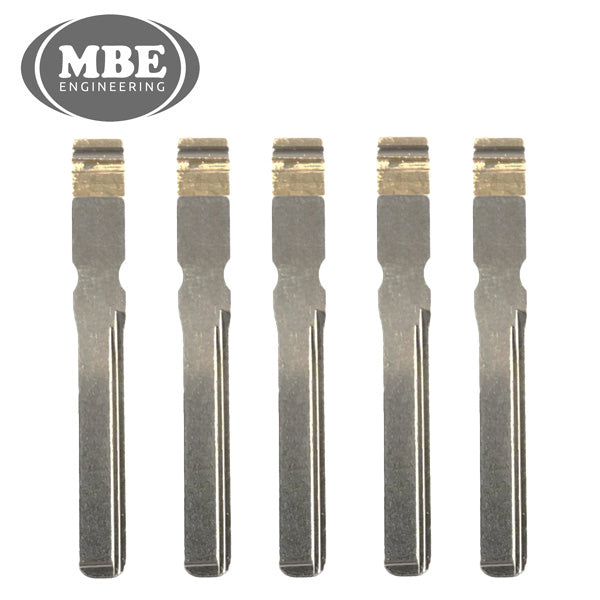 Bundle of 5 / MBE – Blank Key Blade HU64 With Roll Pin For KR55 Flip Remote Keys