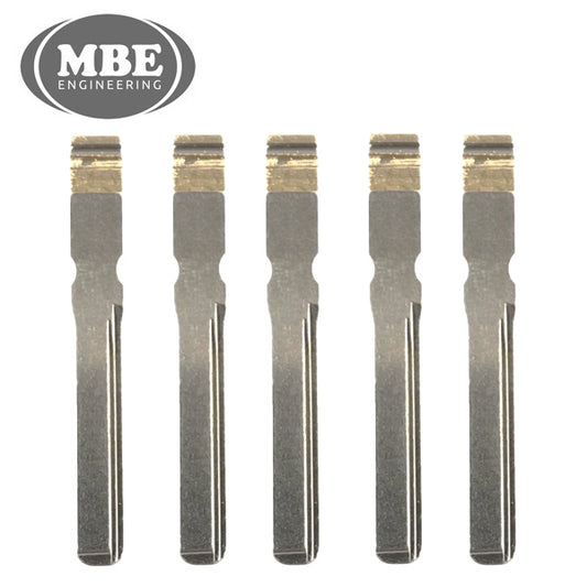 Bundle of 5 / MBE – Blank Key Blade HU64 With Roll Pin For KR55 Flip Remote Keys