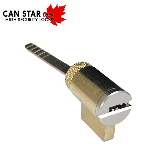 CanStarLock – High Security – KIK Cylinder (Key-In-Knob) / 4 Pin / 26D – Satin Chrome