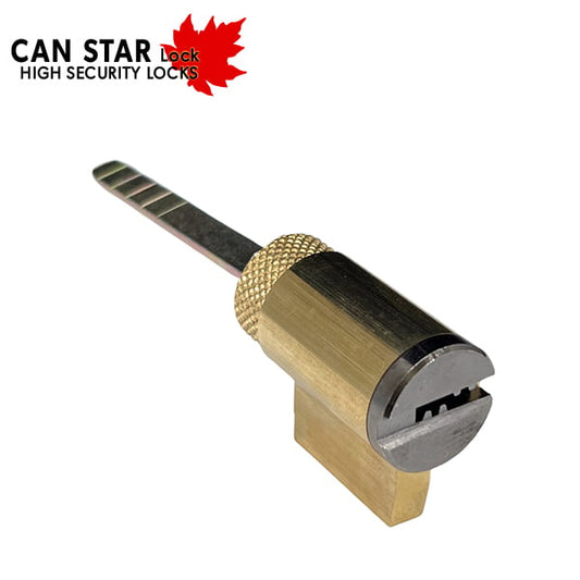CanStarLock – High Security – KIK Cylinder (Key-In-Knob) / 4 Pin / US10BP – Black