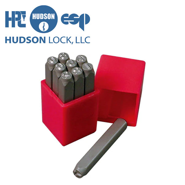 HPC – 1/8″ Die Stamp Number / Figure Set – For The HPC SA-7 Stamp Aligner