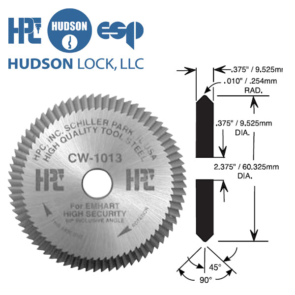 HPC – CW-1013 – Emhart High Security for Blitz Cutter