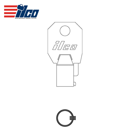 ILCO – 1136S Small Ace Tubular Key / Steel / OD .365″ / ID .300″ / CH16T-SI