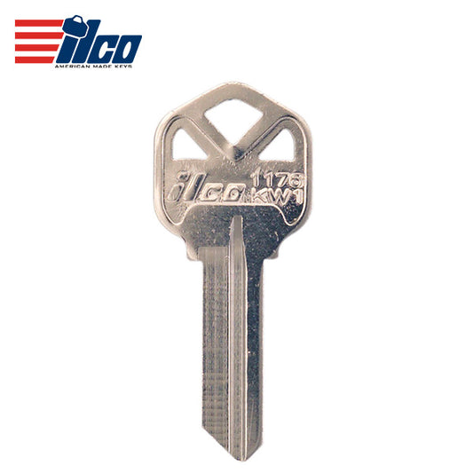 ILCO – 1176-KW1 KWIKSET Key Blank / Nickel Plate