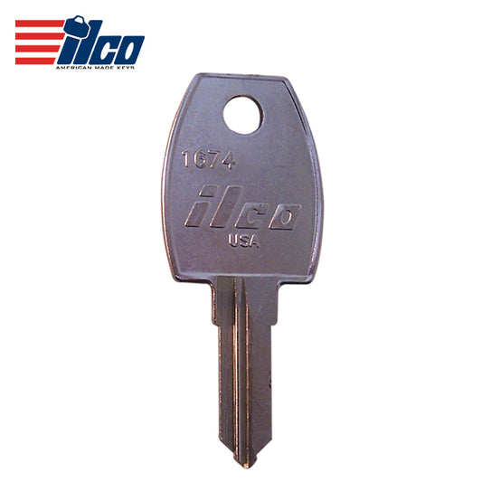 ILCO – 1674 Wood & Treadway Key Blank