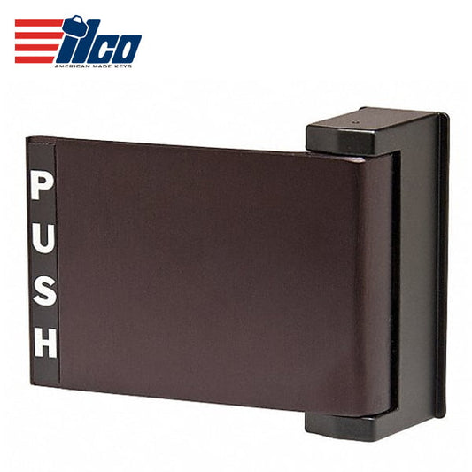 ILCO – 459 Series Storefront Paddle – Push to Right – Finish: Clear / Dark Bronze / Black