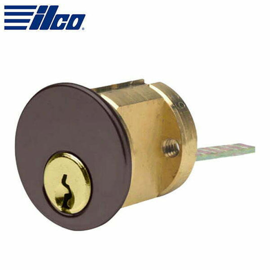 ILCO – 7075 Rim Cylinder SC1 Schlage C Keyway / 5 Pin Drilled 6 / Long Standard 2 3 ⁄ 8” / 46-Duacolor Brown Aluminum / KA2