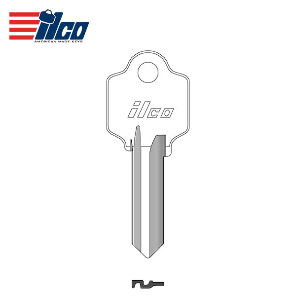 ILCO – AR1-NP ARROW Metal Key Blank