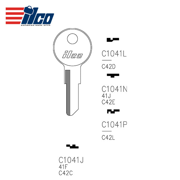 ILCO – C1041P Chicago Key Blank