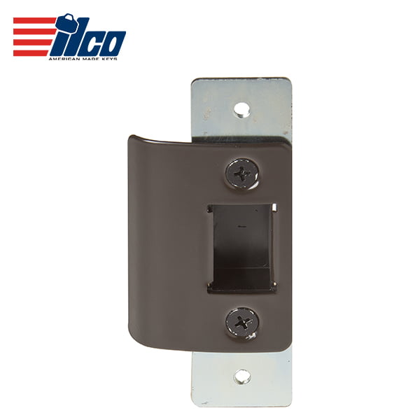 ILCO – Deadlatch Strike – 1.87″ – Long Lip Radius / Finish: Clear / Dark Bronze