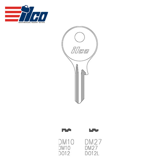 ILCO – DM10 Key Blank