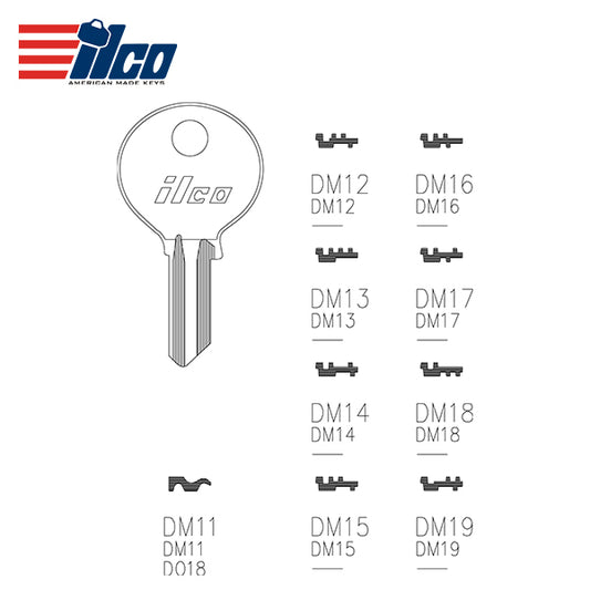 ILCO – DM11 Key Blank