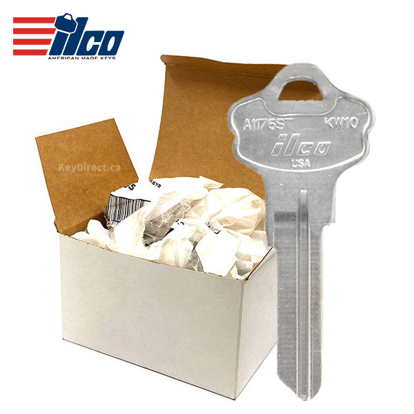 ILCO – KW10-NP / Nickel Plate Kwikset Key Blank – 250 Pack