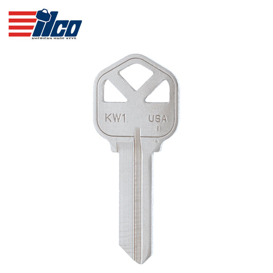 ILCO – KW1 KWIKSET Key Blank / Nickel Plate / KW1-NP