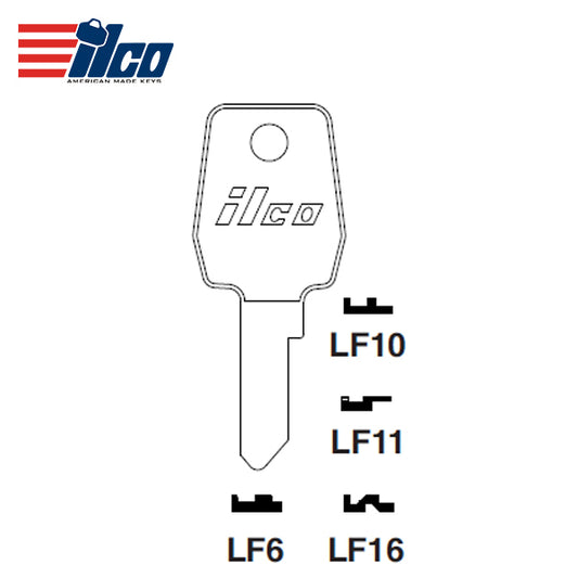 ILCO – LF11 Lowe & Fletcher Key Blank