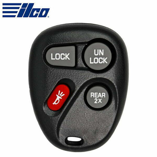 ILCO Look-Alike™ 1999-2005 GM / 4-Button Keyless Entry Remote / PN: 15043458 / FCC ID: KOBLEAR1XT (RKE-GM-4B17)