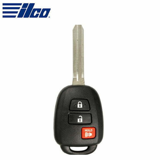 ILCO Look-Alike™ 2012-2016 Toyota Prius C / 3-Button Remote Head Key / PN: 89070-52F60 / FCC ID: HYQ12BDM (RHK-TOY-3PCG)