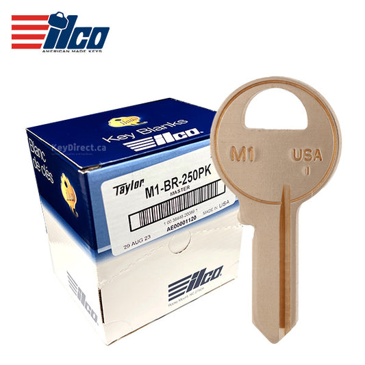 ILCO – M1-BR Master Padlock Key Blank / 250 PACK