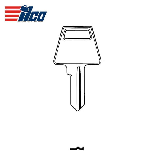 ILCO – PTKB1 American Padlock Key Blank / Brass