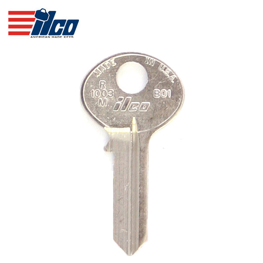 ILCO R1003M – BO1 Key Blank for Bommer and Hudson Locks