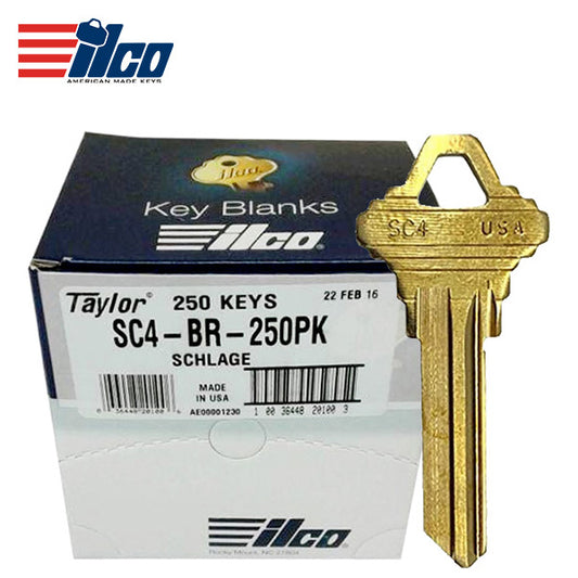 ILCO – SC4 – Schlage Key Blank – Brass / 250 Pack
