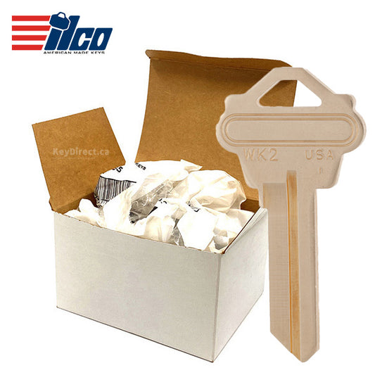 ILCO – WK2 Weslock Key Blank / Brass – WK2-BR / 250 Pack