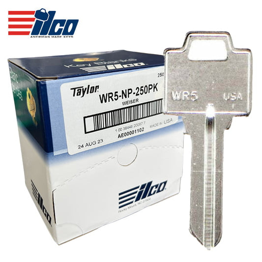 ILCO – WR5-NP Weiser Key Blank / 250 Pack (WR5-NP-250PK)