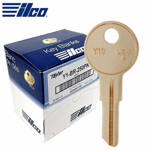 ILCO – Y11 YALE Key Blank / Brass / 250 Pack (Y11-BR-250PK)
