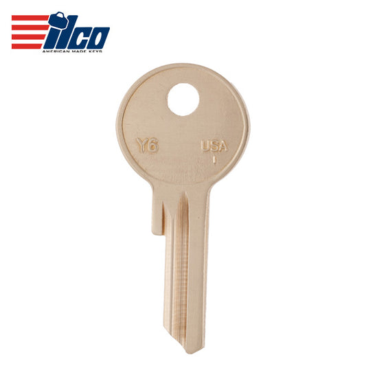 ILCO – Y6 997X Yale Lockset Key Blank / Brass