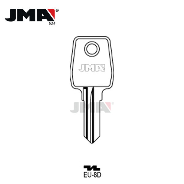 JMA – EU-8D Euro Lock Metal Blank Key