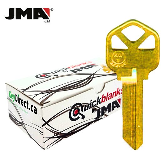 JMA – KW1BR Metal Key Blank For Kwikset / KWI-1KE / 50 Pack