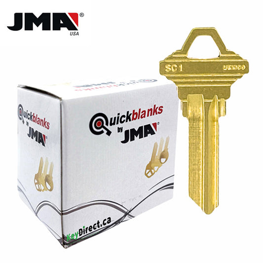 JMA – SC1BR Schlage Metal Blank Key / Brass / SLG-3E / 250 Pack